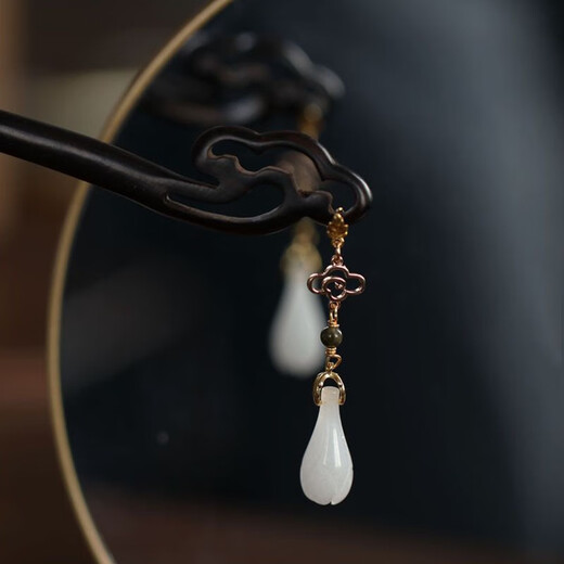 Two generations of joy, tassels, ancient wooden hairpins, modern costume wooden hairpins for hair, simple hairpins, long daily Hanfu hairpins, hairpins