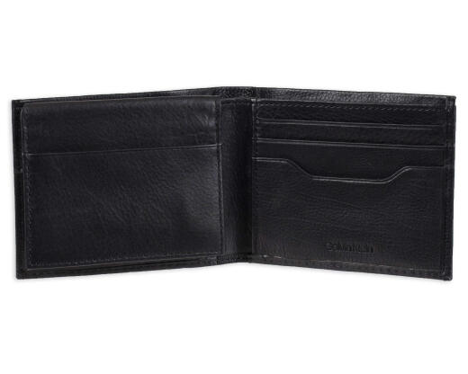 Calvin Klein RFID Men's Rfid Bifold Billet Billet Negro Juego de identificación de una talla para novio Regalo de cumpleaños