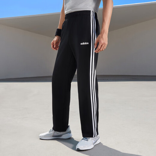 
Adidas (adidas) sweatpants men's pants summer new casual pants knitted fashionable loose comfortable versatile straight pants trousers EI9761 EI9761 black three stripes L