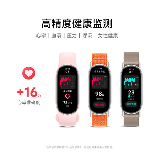Xiaomi smart bracelet 9/9 NFC version smart bracelet sports bracelet blood oxygen heart rate sleep monitoring full screen long battery life men and women smart bracelet Xiaomi bracelet 9 NFC version silver