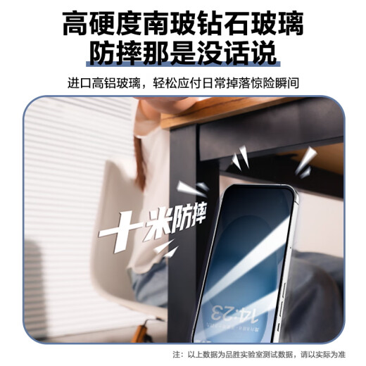 Pinsheng is suitable for Apple 15ProMax tempered film anti-peeping iPhone15ProMax mobile phone film anti-peeping anti-fingerprint boundless full-screen high-definition privacy protection mobile phone film