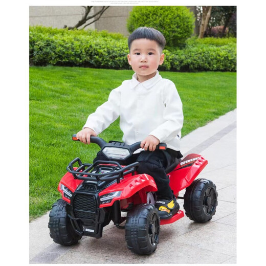 Yuenni Children's Electric Motorrad Vierradfahrzeug- und Mädchen-Baby-Spielzeugauto-Fahrzeug-Fahrzeugauto können Kinder im Offroad-Fahrzeug für Kinder aufgeladen werden.