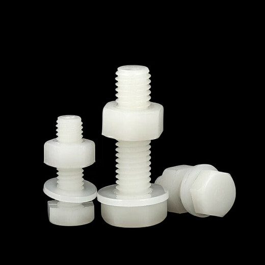 Nylonschraubenmutter-Set externe hexagonale Kunststoffschraube isolierte Kunststoffschraube M6m8m10M12M16-M30 M12200 Vollzähne 2 Sätze