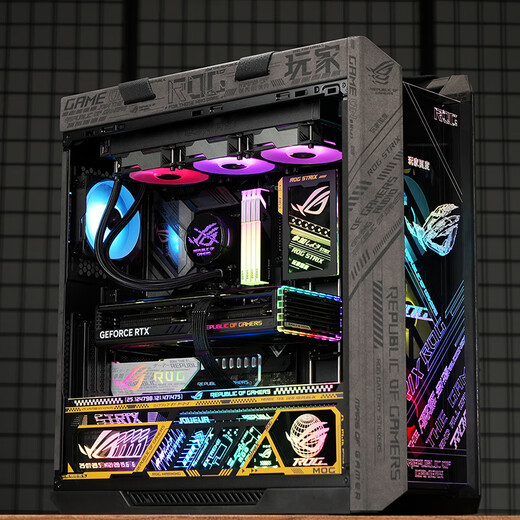 ASUS rog family bucket 5090 9800x3d host 5080 host 5070ti E-sports game live broadcast DIY desktop assembly computer complete machine R9 9950x3d host + RTX5080丨five