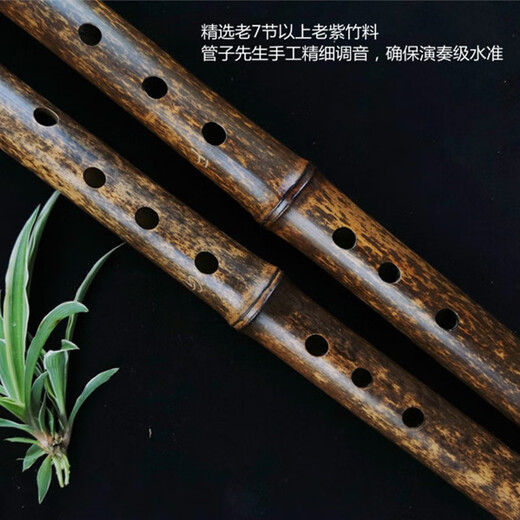 Mr. Guan Zis handgefertigter alter lila Bambus spielt die Levelflöte, Klavier und Flöte, feiner Abschnitt, lila Bambus, Xiao Gu -Stil, 8 Löcher, Lackflöte, ein Abschnitt, acht Löcher, G Einstellen Sie die Vorhand ein