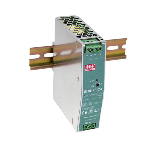 Taiwan MEAN WELL EDR 75w industrial DIN rail switching power supply EDR-75-24 24V3.2A output