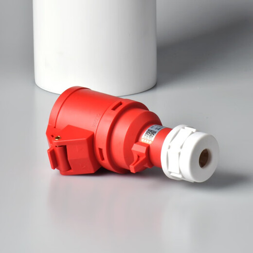 DELIXI Industrial Socket Plug Connector Male Female Docking Coupler Aviation Plug Waterproof Dust-proof Three-phase Electric 380V Volt Connector Four-core 32A (4-core mother seat 4 wire) Waterproof Industrial IP44 grade base