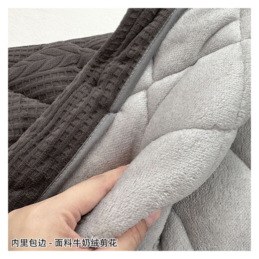 Suiyue Pajamas Winter Men's Winter Plus Velvet Horthed Algader Chaqueta de algodón en Winter Milk Velvet Warm Warm Home Trower Middle-Eby y ancianos N9921M Grey Milk Velvet mejorado en el código L espesado 90-120Jin [Jin equivale a 0.5 kg]