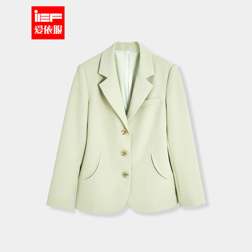 IEF/Aiyifu Jacket 2025 Autumn New Korean Version Small Fashionable Commuting Temperament Versatile Suit Green M