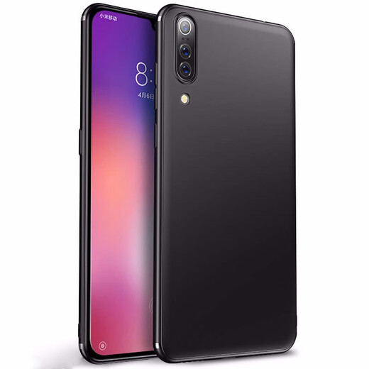 For Henghao, suitable for Xiaomi CC9 mobile phone case CC9e protective case CC9pro full-inclusive matte anti-fall silicone soft shell for men and women Xiaomi CC9 [Knight Black]