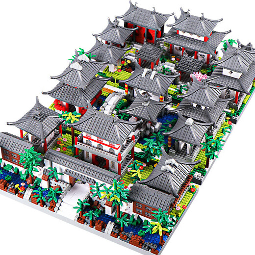 Zhiai Falcon Blocals Blocys Building Chinese Building Adulte Micro-grain Assembly Blocs Blocs Toy Ornaments Modèle Potala Palais 3884 PARTICULES + acrylique +