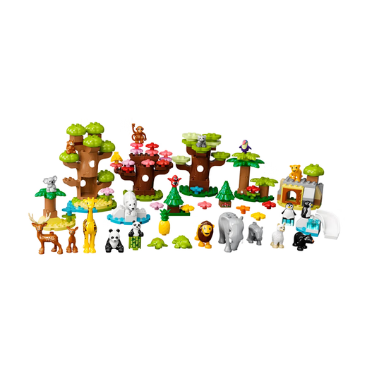 乐高（LEGO）DUPLO 得宝系列 1-5岁 拼插积木儿童玩具生日礼物 世界野生动物10975