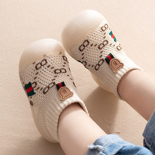 
Gesufan baby toddler shoes soft sole anti-slip 6 months old 1-3 years old boys and girls shoes breathable and cannot lose shoes baby anti-kick socks shoes Main picture model inner length 13.5cm