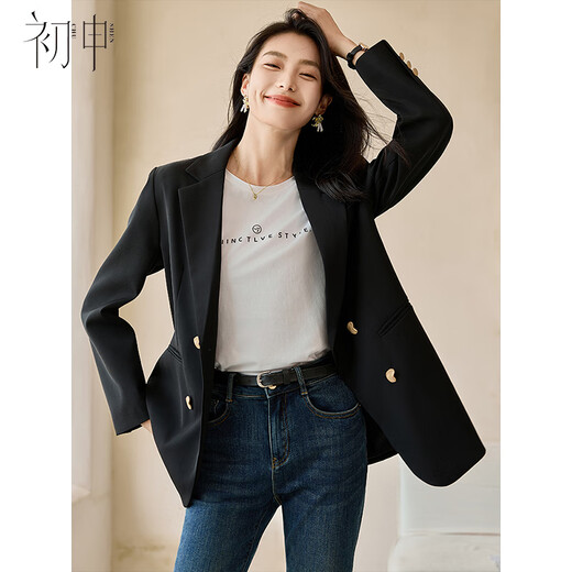 Chushen spring and autumn blazer women's retro high-end fashion temperament commuting casual jacket top S143U6009
