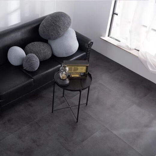 Piso de cemento engrosado de paiqin piso de cemento de cuero piso directo de piso impermeable pegatina para el piso de desgaste del hogar 6627 patrón de piedra resistente al desgaste 60*60/pieza