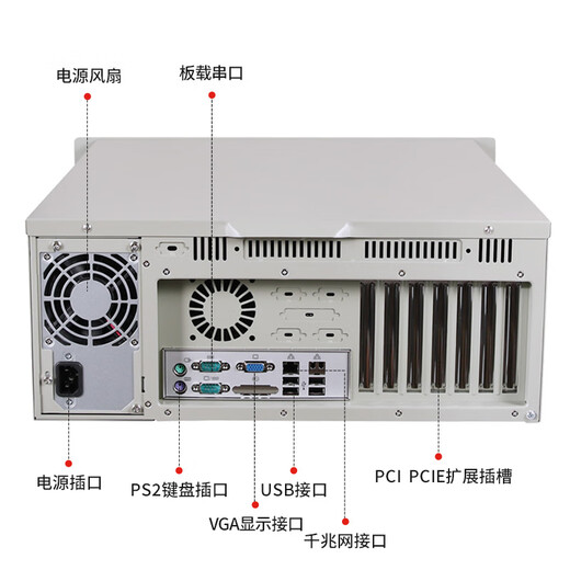Yiyang Advantech Industrial Control Machine IPC-610L Core 2-10/12/13 generation i5 i7 i9 processor industrial computer computer server upper computer Advantech SIMB-684G2 (6-7 generation motherboard) I5/16G/1T machinery