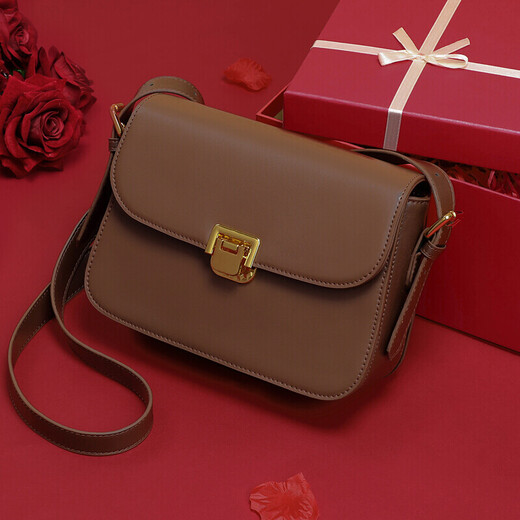 Viney Sattle Bag Cowhide Bag Damenbeutel Leichte Luxus-Achselhöhle Eins Schulter-Crossbody-Body-Geburtstagsgeschenk High-End-Gefühl für Freundin Frau