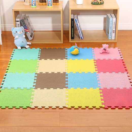 Children's floor mat foam tatami floor mat bedroom crawling sponge mat splicing plastic room floor mat puzzle with a minimum order of ten pieces, red 29*29cm (single piece price)
