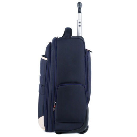 Weishengda Trolley School Bag Backpack Large Capacity Travel Bag Fashionable Business Travel Can Board the Air Business Travel Trolley Bag Dark Blue 19-inch Can Board the Air
