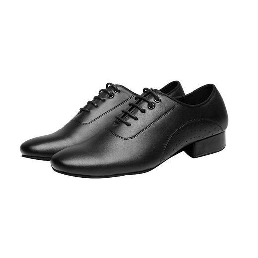 Danbaoluo Latin men's dance shoes adult dance shoes tango square dance leather national standard dance shoes waltz sailor dance 309 leather outdoor rubber sole two dot bottom 2.5CM 42