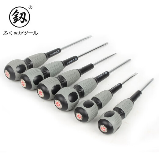 Japan Fukuoka Tool Destornillador La cinta de destornillador de destornillador de un electricista de un electricista Magnética Magnética 6*150 mm de una forma FO-9740