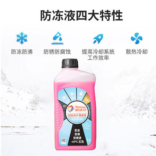 Total antifreeze/coolant/anti-boiling fluid car engine water tank universal-35 degrees 1kg red