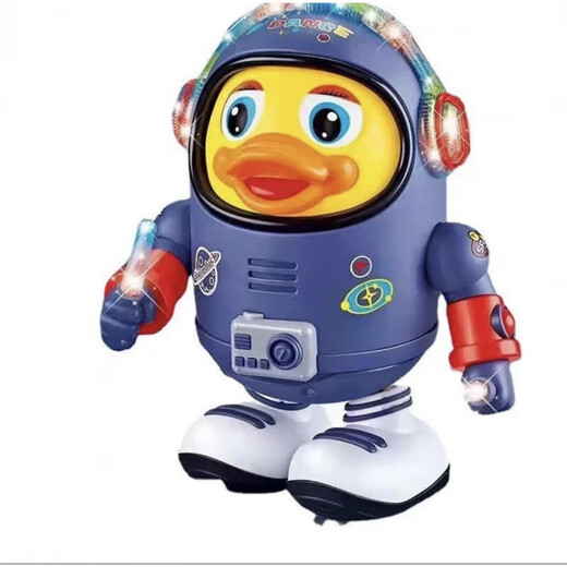 
Perenna's dancing space duck funny electric robot children's toys fun colorful light music box [upgrade-rechargeable] Electric dancing space bear