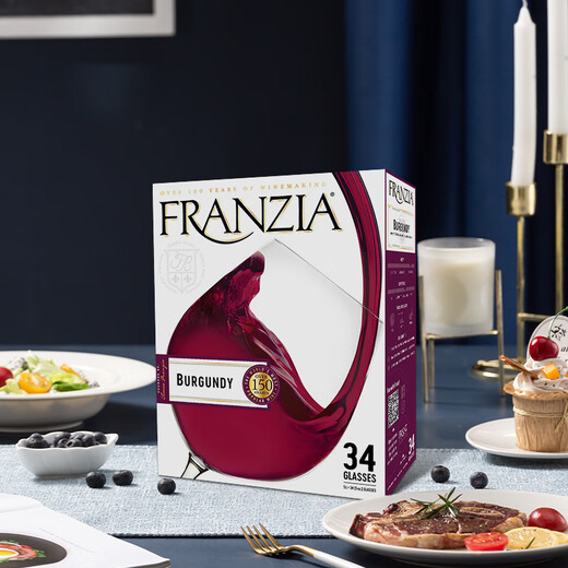 Franzia duftende Seide und weicher rotes 3L-Box halbsüßer einzelner Tasse Rotwein importiert in den USA Speisen und Geschenk Rotwein am chinesischen Valentinstag
