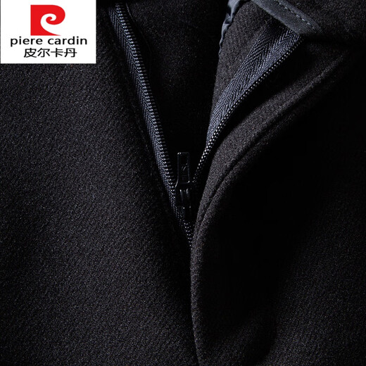 Pierre Cardin Knitted Black Shorts Women's Autumn and Winter 2025 New Woolen High Waisted A-Line Wide Legs Versatile Outerwear Woolen Boot Pants Black S 26