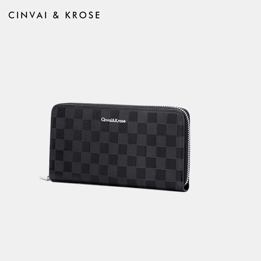 Cinvaikrose Day's Day Gift Практический официальный веб -сайт кошелька мужская голова слоя кожи для кожи для кожи кожи сумки для ручной сумки день рождения ck кошелек - черный [практичный для парня и мужа]
