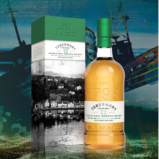 Tobermory 12 años Whisky de malta Single Scotland 700 ml de vino importado