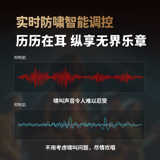 Melody DSP6300 karaoke reverberation digital audio preamp effector home theater anti-howling mixer processor with microphone mixer equalizer DSP6300 professional karaoke effector Bluetooth version standard version