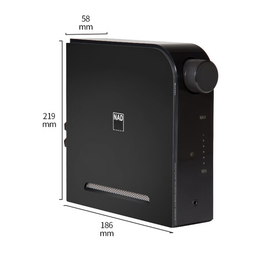 NAD D3020 V2 High-Fidelity-Fieber HiFI-Verstärker 2.0-Kanal mit DAC Digital Decoding Integriertes Bluetooth APTX Kombinierter Stereoverstärker D3020 V2 (schwarz)