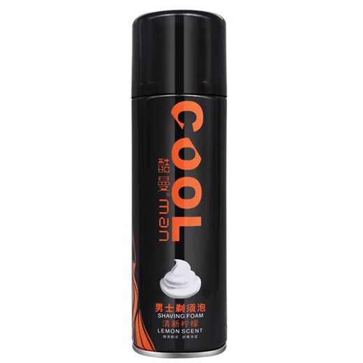 (Coolman) Shaving Foam Men's Gel Shaving Cream Manual Shaving Razor Partner Lemon 230g 1 Bottle 120ML Black Bottle Lemon Foam (Trial Pack)