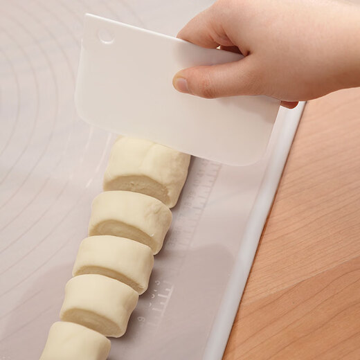 Berson Youjia Kneading Mat Food Grade Silicone Mat Thickened Antibacterial and Dumpling Mat Non-stick Graduated Baking Rolling Mat Thickened 6mm Purple 50*70cm + Rolling Pin