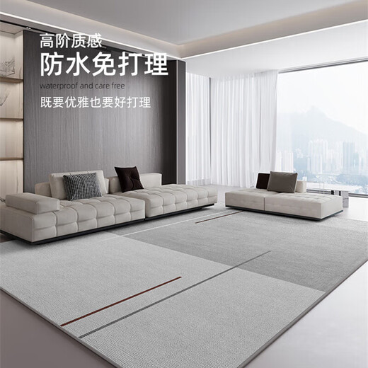 
Hazar HAZARD Living Room Carpet [Environmental Three-proof Ring Fleece] Coffee Table Carpet Modern Simple Sofa Bedroom Floor Mat Customizable for Home Use Modern 15902 80*200cm