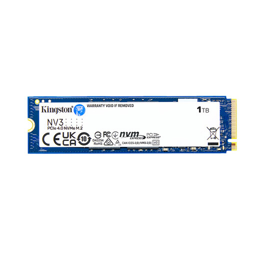 Kingston SSD disque SSD M.2 (NVMe PCIe 4.0 4) ordinateur de bureau disque SSD accessoires informatiques NV3 1 to PCIe4.0
