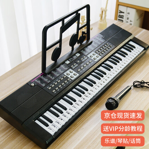 QIAOWABAOBEI children's toys electronic keyboard small piano baby educational toys boys and girls musical instruments birthday gifts 61 Children's Day