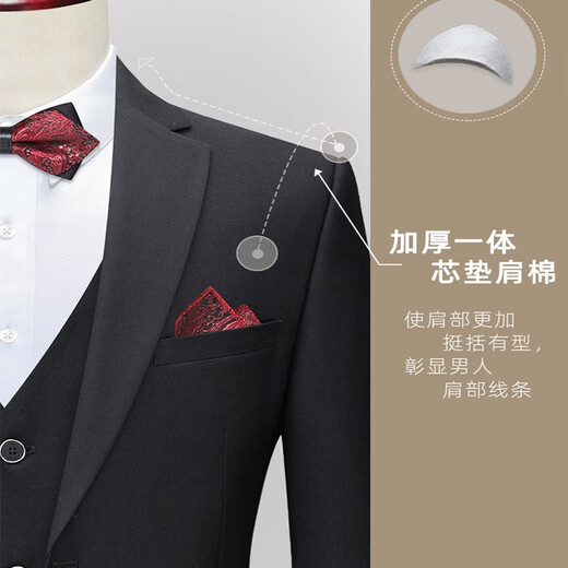 Mania костюм-кенгуру, мужской корейский тонкий маленький костюм, профессиональная официальная одежда для жениха, свадебное платье, деловой черный костюм-тройка, топ + брюки + рубашка 3XL