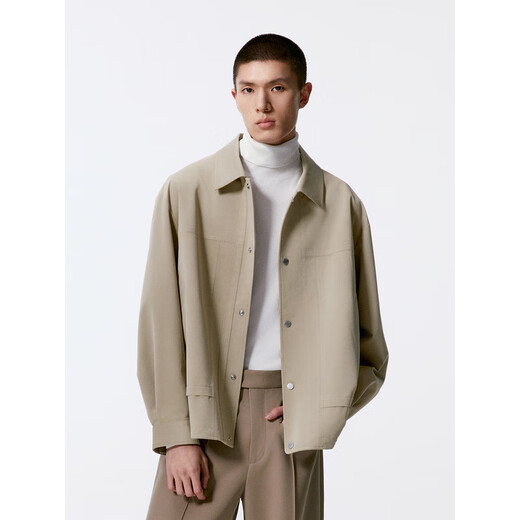 GXG Men's Shopping Mall Same Style Jacket Men's 2024 Autumn New Arrival Khaki 175/L