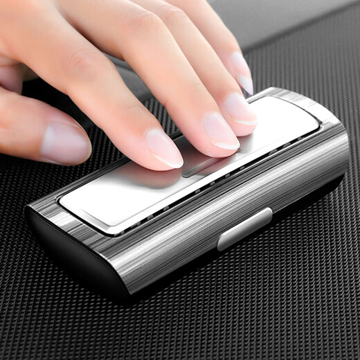 Di Galen can hide the temporary parking number plate, car creative car moving phone number plate, car moving card, practical car supplies, interior decoration ornaments, brushed silver