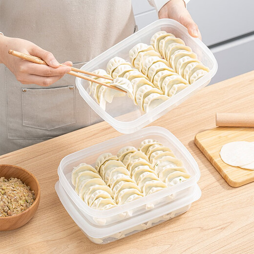 Home Story Japanese imported small refrigerator special dumpling storage box household food-grade cold and quick-frozen dumplings preservation box