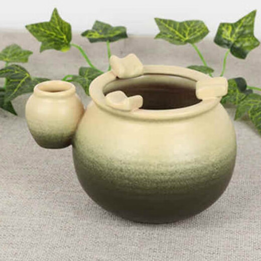 Ashtray European retro ashtray creative personality ceramic ashtray boyfriend fashion large living room ashtray home ashtray to create a fortune Bamboo green tall ashtray (movable style)