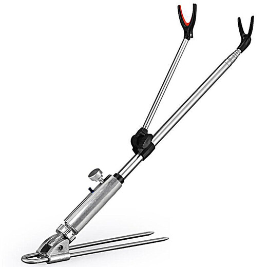 Chaoyu (ZHAOYU) new stainless steel turret bracket fishing rod bracket hand rod rack rod rack rod ground plug fishing gear fishing supplies 2.4M stainless steel bracket with ground plug