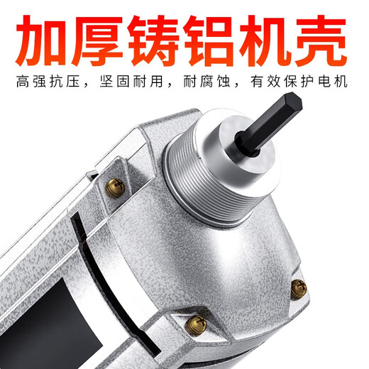 Zhuoqiu tragbarer Betonvibrator-Vibrator kleiner Zement Vibrator Einphasen-Elektro 220 V 3880W [35 Typ 2-Meter-Stange]