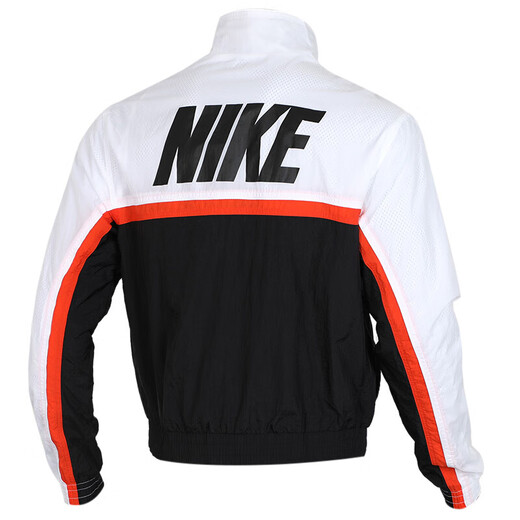 Nike (Nike) Veste masculine Spring and Automne Nouvelle-Fashion Sportswear Veste respirante confortable Top Contord Clothing CK2218-010 AV9756-100 / Blanc et Black Splicing XL