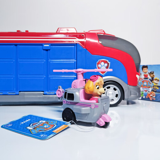汪汪队立大功（PAW PATROL）巡逻队生日礼物儿童男孩女孩玩具车救援赛车救援直升机天天