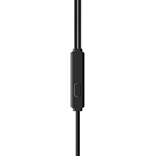 Newmine NM-LK06 semi-in-ear wired headphones, mobile phone headphones, music headphones, 3.5mm interface, suitable for computers, laptops and mobile phones, black