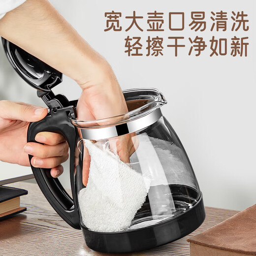 Teapot, tea water separation, large-capacity household glass teacup, office tea set, 1000mL teapot + 4 lotus cups