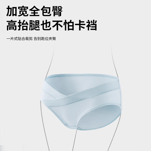 Shercehman 4-pair maternity underwear for women with low waist antibacterial cotton early stage mid-term late stage underwear
